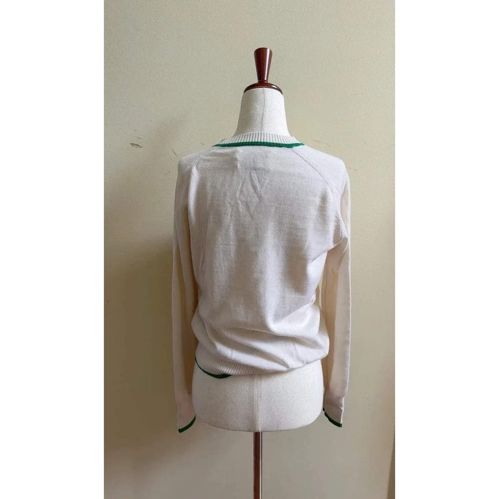 Tory Burch Sport Performance Cashmere Blend Golf Fairway Sweater Size SP
